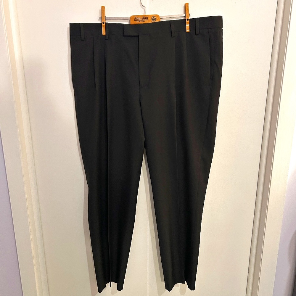 Men's John Henry Black Pleated Front Modern Fit Dress Pants Size 40x30